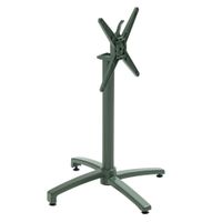 pata de mesa basculante 72 cm en aluminio verde oscuro