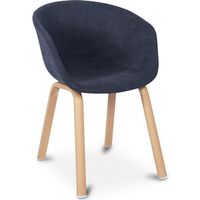 silla de diseno de comedor con reposabrazos gris oscuro