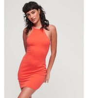 superdry para mujer w8011537a minivestido espalda olimpica naranja l casual modal sin mangas  tirantes