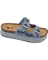 de la strada sandalia multi-stones blue azul