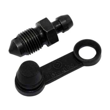 Purgador de pinza de freno M10x1 longitud 29mm completo negro Brembo con anilla