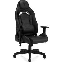 sense7 vanguard silla gaming de ecopiel ergonomico ajustable soporte lumbar negra