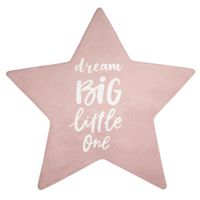 alfombra infantil lavable chiko rosa 120 cm forma estrella