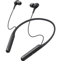 sony wi-c600n wireless bluetooth noise-cancelling earphones - black black