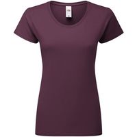 fruit of the loom camiseta iconic premium para mujer