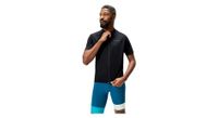 endura loop maillot de manga corta con cremallera completa negro
