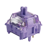 akko starlit switches 5 pines 45gf interruptor pom lineal de bajo funcionamiento lubrado en fabrica compatible con teclado mecanico mx 45 piezas
