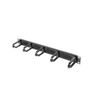 panel pasacables con cepillo lanberg ak-1203-b 1u 19 negro ral9004 organizacion profesional