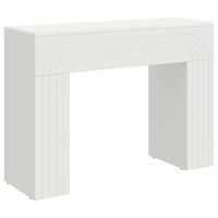 mesa de centro 102x35x75 cm madera - blanco