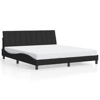 cama matrimonial  cama para adultos  estructura de cama sin colchon terciopelo negro 180x200 cm