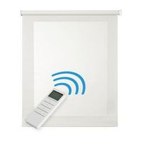 estores enrollables screen estor motorizado automatico con mando tejido tecnico aislante termico blanco 100 x 250cm