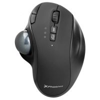 phoenix ergo t1 raton optico trackball inalambrico 2400dpi negro