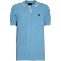 lyle  scott polo polo de punto con ribete para hombre