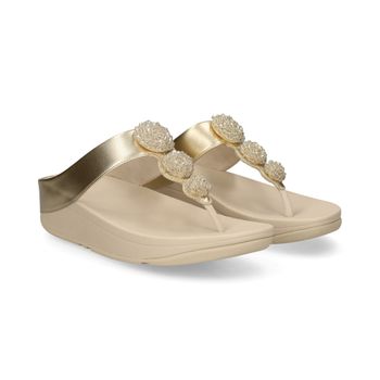 Fitflop Sandalias Cuña Mujer - Plata Talla 40
