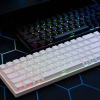teclado akko monsgeek 65 con activacion rapida de 0005 mm y 8000 hz teclado personalizado para juegos con iluminacion argb conexion por cable e inalambrica modelo fun68 he teclado magnetico