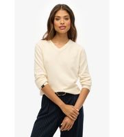 superdry para mujer w6110644a jersey clasico beige l casual acrilico