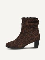 caprice bootie beige made of textiles with block heel size 375