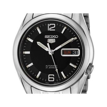 Reloj Automático hombre Seiko 5 SNK393K1 dial negro correa acero