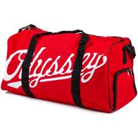 odyssey slugger duffle bag - red with black straps
