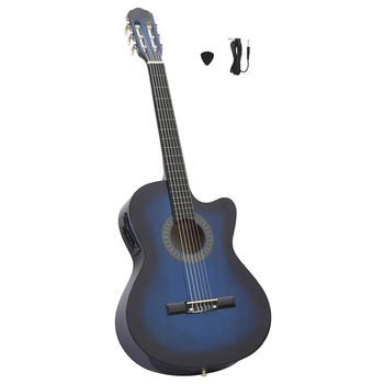 Guitarra Ac¨²stica Occidental Cutaway Ecualizador 6 Cuerdas Azul