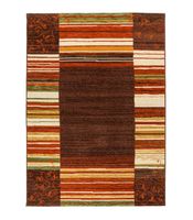 coimbra 175 - marron - alfombra moderna de pura lana virgen