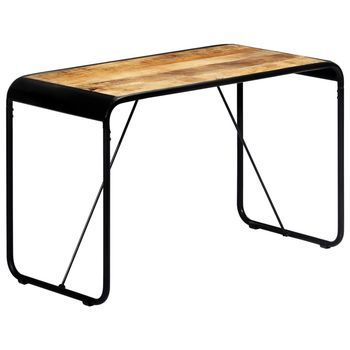 Mesa De Comedor Madera Maciza De Mango Rugosa 118x60x76 Cm Vidaxl