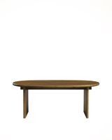 mesa de centro de madera de abeto en color marron 102 cm
