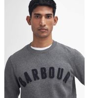 barbour para hombre mol0101 sudadera con el logotipo de prep gris xxl casual algodon