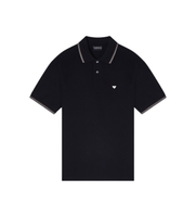 emporio armani para hombre em004607af23090 polo de algodon negro xxl casual manga corta