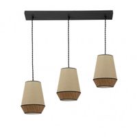 lampara lineal sacomarron modelo campana 3xe27 regulable fabrilamp