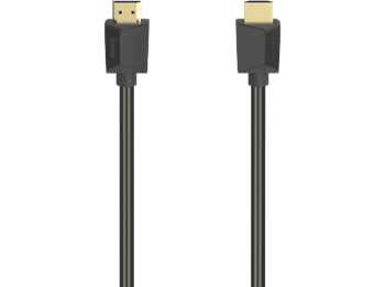 Cable HDMI - Hama 00205242, 48 Gbit/s, 2 m, HDR dinámico, Transmisión 3D, 8K, 4K, Negro