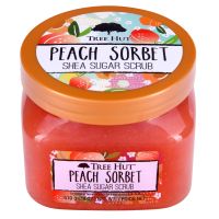 peach sorbet shea sugar scrub 510g