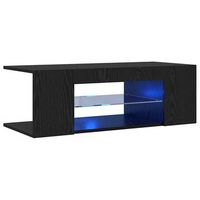 gabinete de tv negro 90 x 39 x 30 cm madera contrachapada