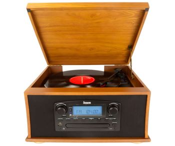 LAUSON IVX23 Tocadiscos Bluetooth de 3 Velocidades con Altavoces Estéreo Integrados