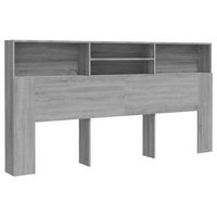 mueble cabecero color gris sonoma 200x19x1035 cm vidaxl