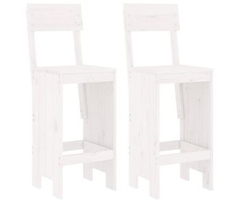 Vidaxl taburetes de cocina 2 uds madera pino blanco 40x48,5x115,5 cm
