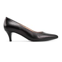 zapato tacon piel negro