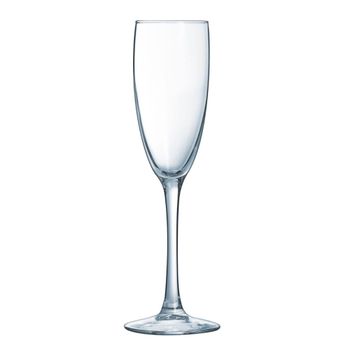 Juego de 6 copas flauta vidrio 19 cl