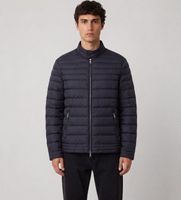guess para hombre m6yl39w2849 chaqueta biker ajustada marino s casual poliuretano