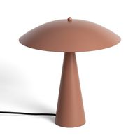 ledkia lampara de mesa metal irmah marron