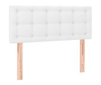 cabecero de cuero sintetico blanco 100x5x7888 cm bajo