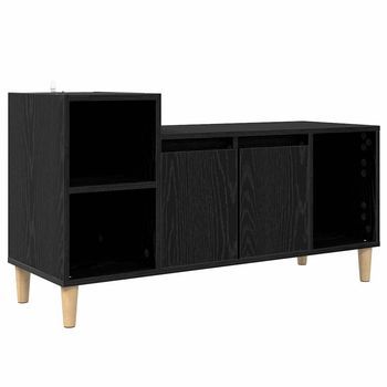 Gabinete De Tv 100 X 35 X 55 Cm Roble Negro Vidaxl