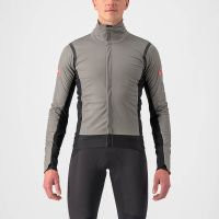 castelli alpha ros 2 jacket - xxl - nickel grayblack reflex-black