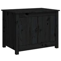 mesa de centro 71x49x55 cm madera - negro