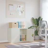 armario de almacenamiento  armario archivador de acero gris claro 90x40x70 cm cfw739320