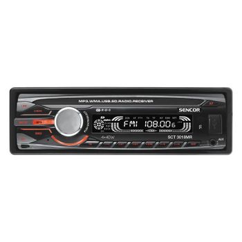 Receptor multimedia para coche Sencor SCT 3018MR Negro 160W 4.0 canales USB frontal
