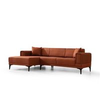 sofa-cama esquinero horizon izquierda rojo azulejo