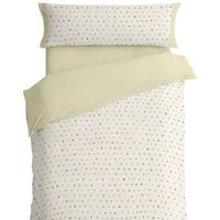 juego funda nordica 50 algodon topos cama de 150 cm color multi burrito blanco