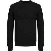 jack  jones jersey 12258698 jjjerry knit crew neck aw24 black para hombre