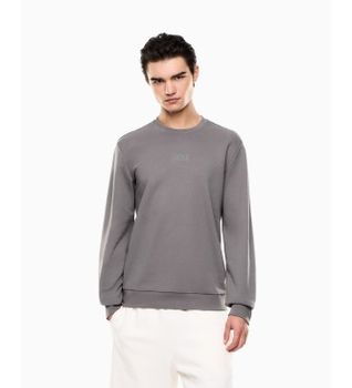 EA7 para hombre. 7M001489_AF17787 Sudadera Logo Series gris (M), Casual, Deportivo, Algodón, Sportswear, Multideporte, Manga corta